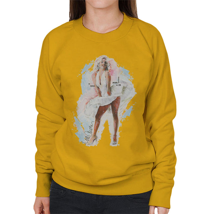 Sidney Maurer Original Portrait Of Marilyn Monroe Skirt Women's Sweatshirt