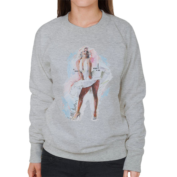 Sidney Maurer Original Portrait Of Marilyn Monroe Skirt Women's Sweatshirt