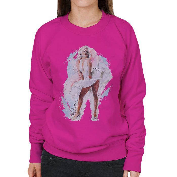 Sidney Maurer Original Portrait Of Marilyn Monroe Skirt Women's Sweatshirt