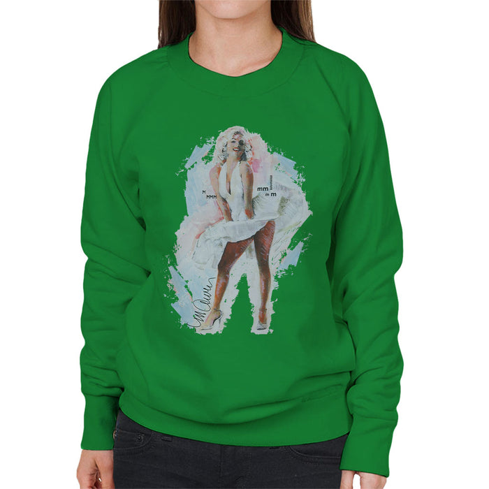 Sidney Maurer Original Portrait Of Marilyn Monroe Skirt Women's Sweatshirt