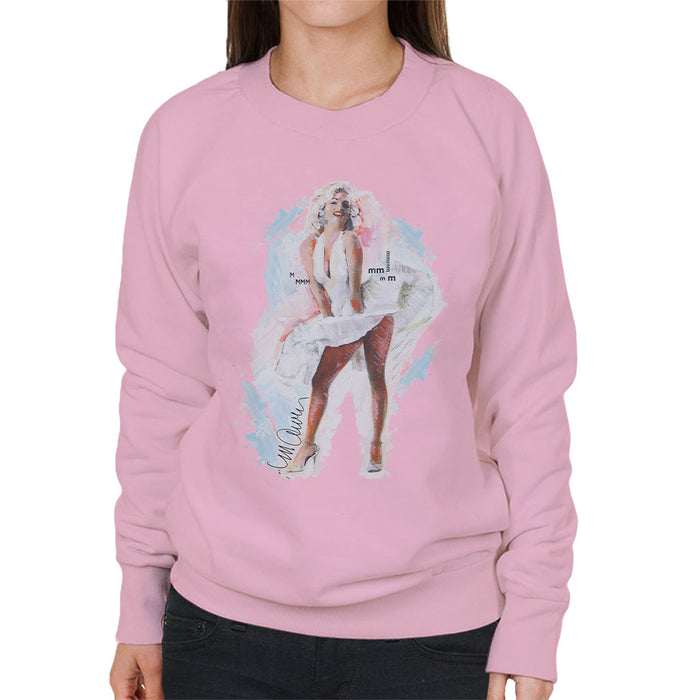 Sidney Maurer Original Portrait Of Marilyn Monroe Skirt Women's Sweatshirt