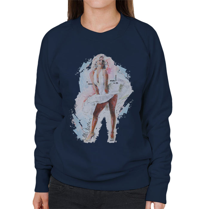 Sidney Maurer Original Portrait Of Marilyn Monroe Skirt Women's Sweatshirt