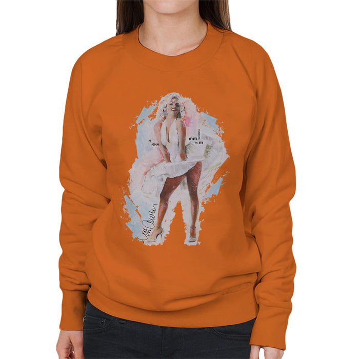 Sidney Maurer Original Portrait Of Marilyn Monroe Skirt Women's Sweatshirt