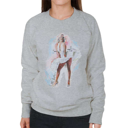 Sidney Maurer Original Portrait Of Marilyn Monroe Skirt Women's Sweatshirt