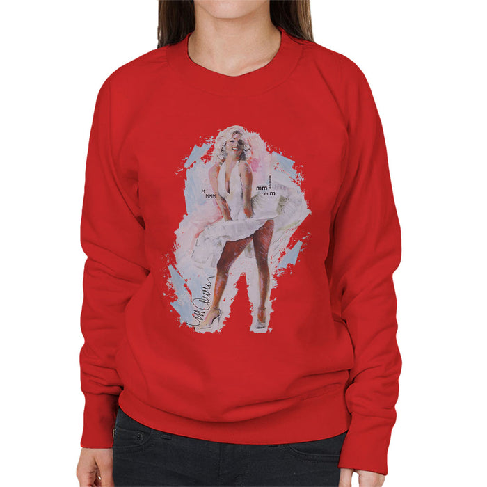 Sidney Maurer Original Portrait Of Marilyn Monroe Skirt Women's Sweatshirt