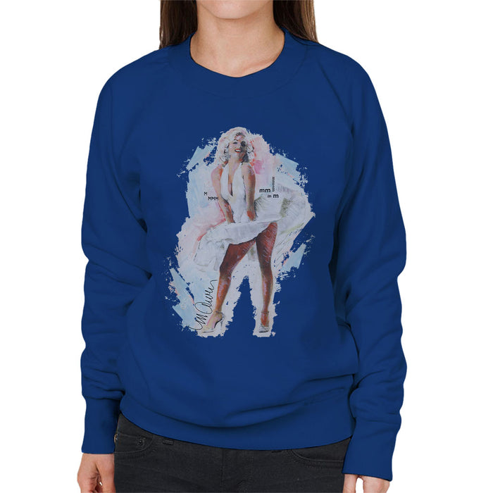 Sidney Maurer Original Portrait Of Marilyn Monroe Skirt Women's Sweatshirt