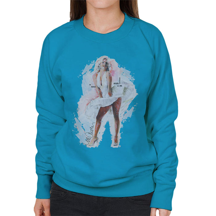 Sidney Maurer Original Portrait Of Marilyn Monroe Skirt Women's Sweatshirt
