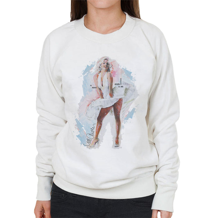 Sidney Maurer Original Portrait Of Marilyn Monroe Skirt Women's Sweatshirt