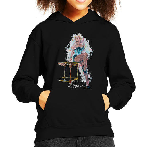 Sidney Maurer Original Portrait Of Marilyn Monroe Stockings Kid's Hooded Sweatshirt