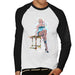 Sidney Maurer Original Portrait Of Marilyn Monroe Stockings Men's Baseball Long Sleeved T-Shirt