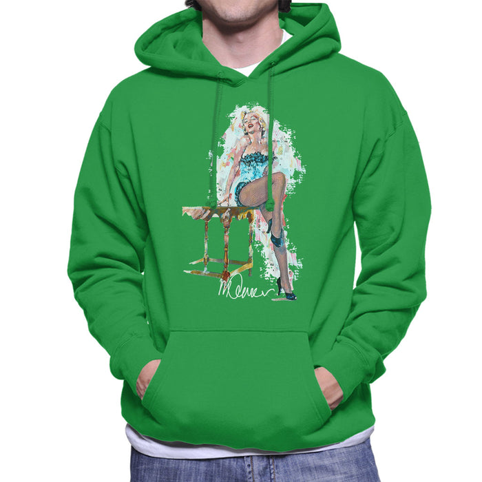 Sidney Maurer Original Portrait Of Marilyn Monroe Stockings Men's Hooded Sweatshirt