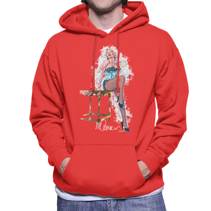 Sidney Maurer Original Portrait Of Marilyn Monroe Stockings Men's Hooded Sweatshirt
