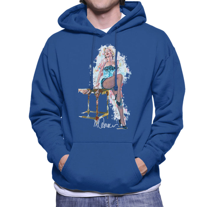 Sidney Maurer Original Portrait Of Marilyn Monroe Stockings Men's Hooded Sweatshirt