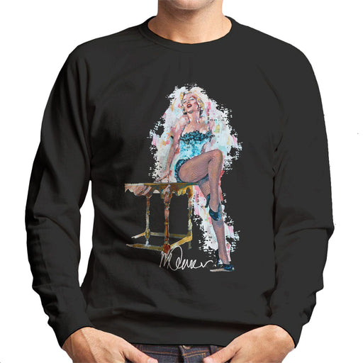 Sidney Maurer Original Portrait Of Marilyn Monroe Stockings Men's Sweatshirt