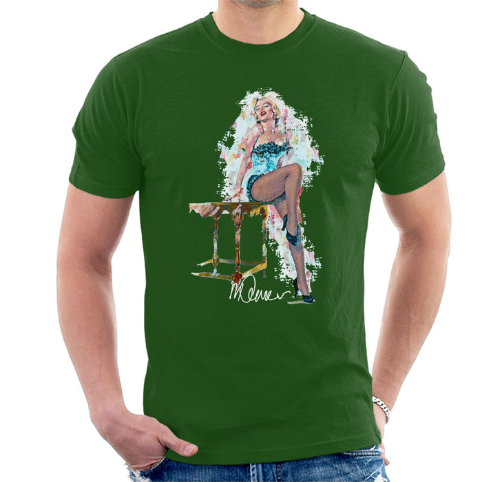 Sidney Maurer Original Portrait Of Marilyn Monroe Stockings Men's T-Shirt