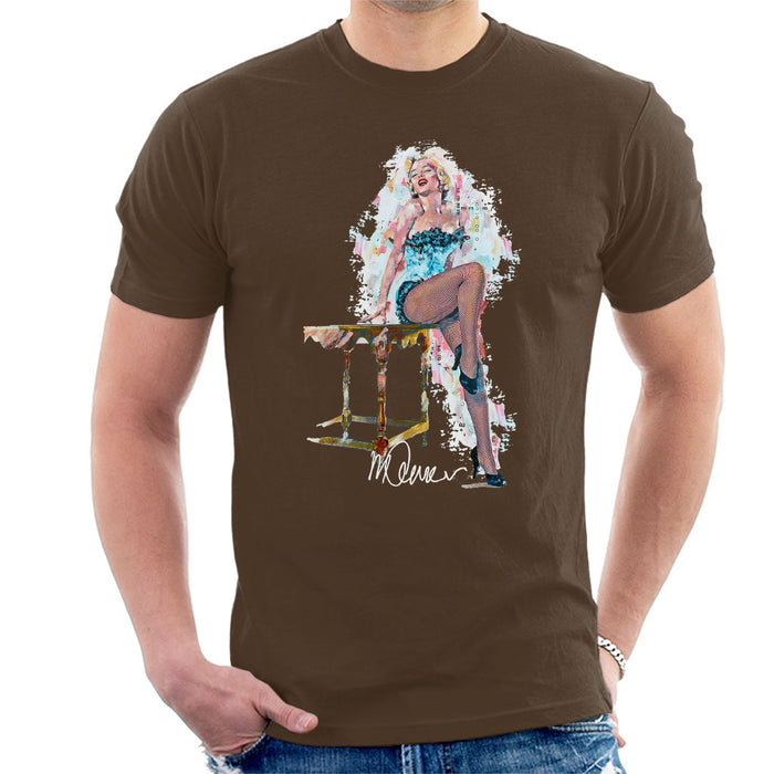 Sidney Maurer Original Portrait Of Marilyn Monroe Stockings Men's T-Shirt