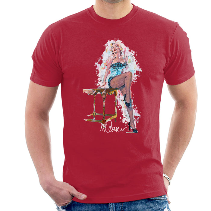 Sidney Maurer Original Portrait Of Marilyn Monroe Stockings Men's T-Shirt