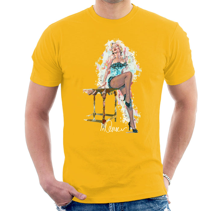 Sidney Maurer Original Portrait Of Marilyn Monroe Stockings Men's T-Shirt