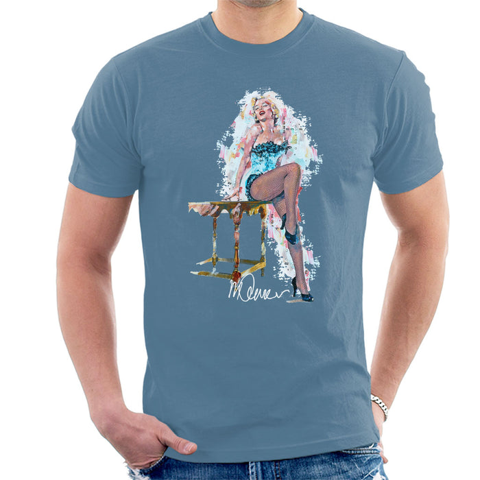 Sidney Maurer Original Portrait Of Marilyn Monroe Stockings Men's T-Shirt