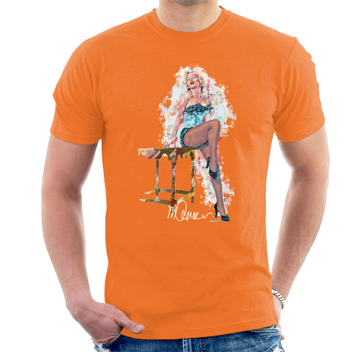Sidney Maurer Original Portrait Of Marilyn Monroe Stockings Men's T-Shirt