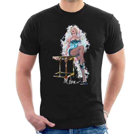 Sidney Maurer Original Portrait Of Marilyn Monroe Stockings Men's T-Shirt