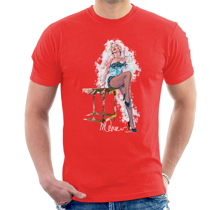 Sidney Maurer Original Portrait Of Marilyn Monroe Stockings Men's T-Shirt
