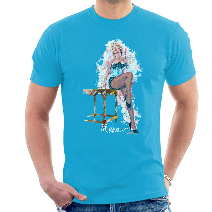 Sidney Maurer Original Portrait Of Marilyn Monroe Stockings Men's T-Shirt