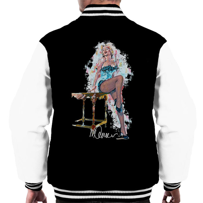 Sidney Maurer Original Portrait Of Marilyn Monroe Stockings Men's Varsity Jacket
