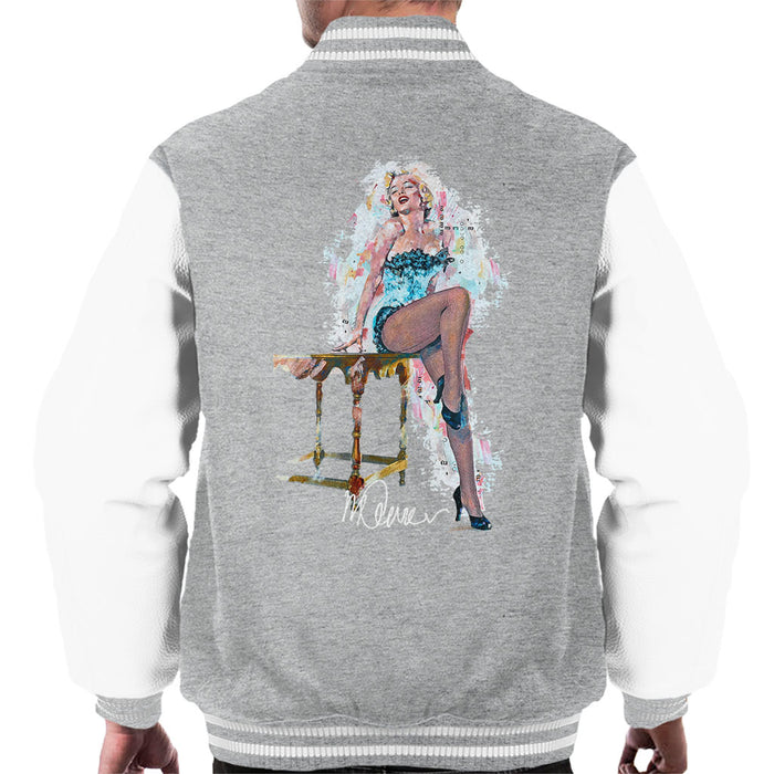 Sidney Maurer Original Portrait Of Marilyn Monroe Stockings Men's Varsity Jacket