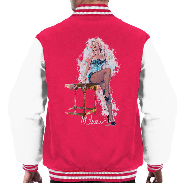 Sidney Maurer Original Portrait Of Marilyn Monroe Stockings Men's Varsity Jacket