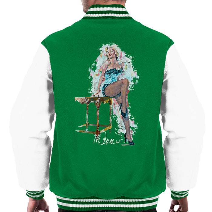 Sidney Maurer Original Portrait Of Marilyn Monroe Stockings Men's Varsity Jacket