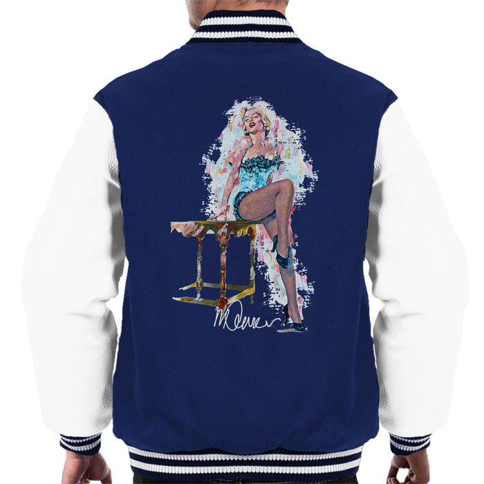 Sidney Maurer Original Portrait Of Marilyn Monroe Stockings Men's Varsity Jacket