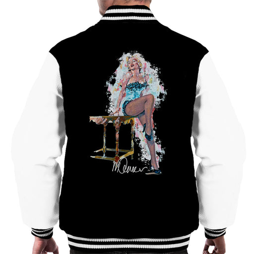 Sidney Maurer Original Portrait Of Marilyn Monroe Stockings Men's Varsity Jacket