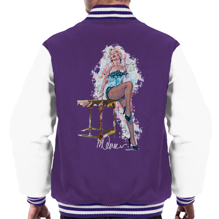 Sidney Maurer Original Portrait Of Marilyn Monroe Stockings Men's Varsity Jacket