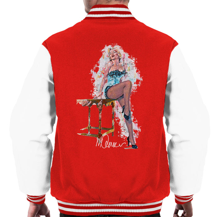 Sidney Maurer Original Portrait Of Marilyn Monroe Stockings Men's Varsity Jacket