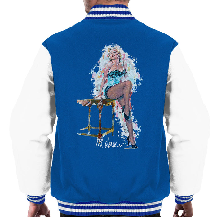 Sidney Maurer Original Portrait Of Marilyn Monroe Stockings Men's Varsity Jacket