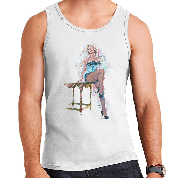 Sidney Maurer Original Portrait Of Marilyn Monroe Stockings Men's Vest