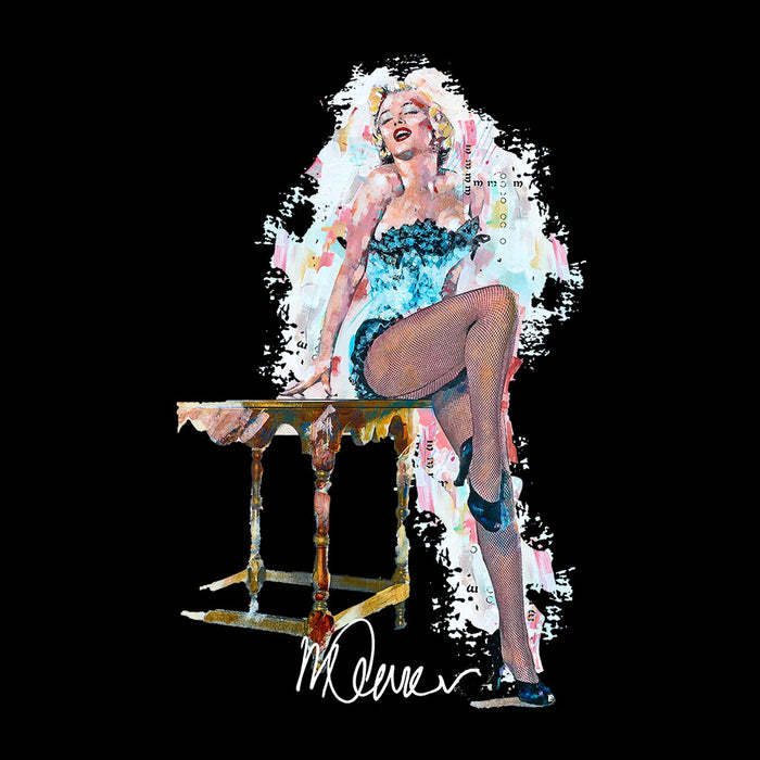 Sidney Maurer Original Portrait Of Marilyn Monroe Stockings Men's Varsity Jacket
