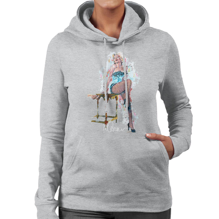 Sidney Maurer Original Portrait Of Marilyn Monroe Stockings Women's Hooded Sweatshirt
