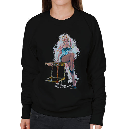 Sidney Maurer Original Portrait Of Marilyn Monroe Stockings Women's Sweatshirt