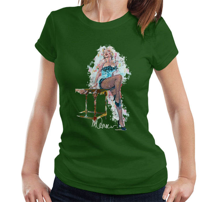 Sidney Maurer Original Portrait Of Marilyn Monroe Stockings Women's T-Shirt