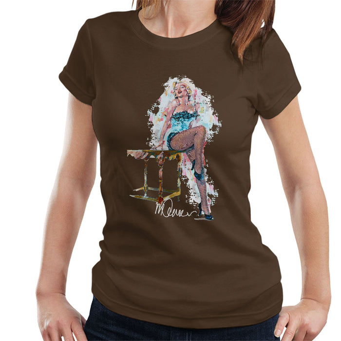 Sidney Maurer Original Portrait Of Marilyn Monroe Stockings Women's T-Shirt