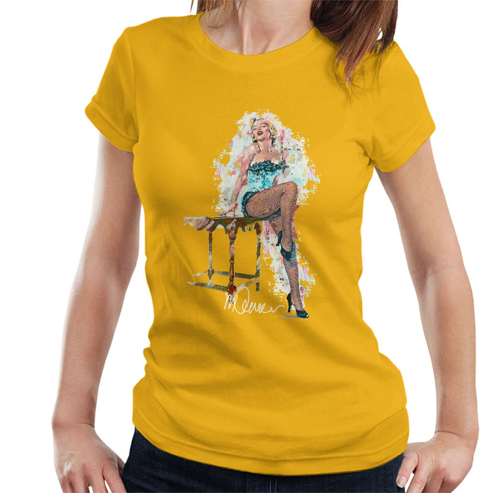 Sidney Maurer Original Portrait Of Marilyn Monroe Stockings Women's T-Shirt