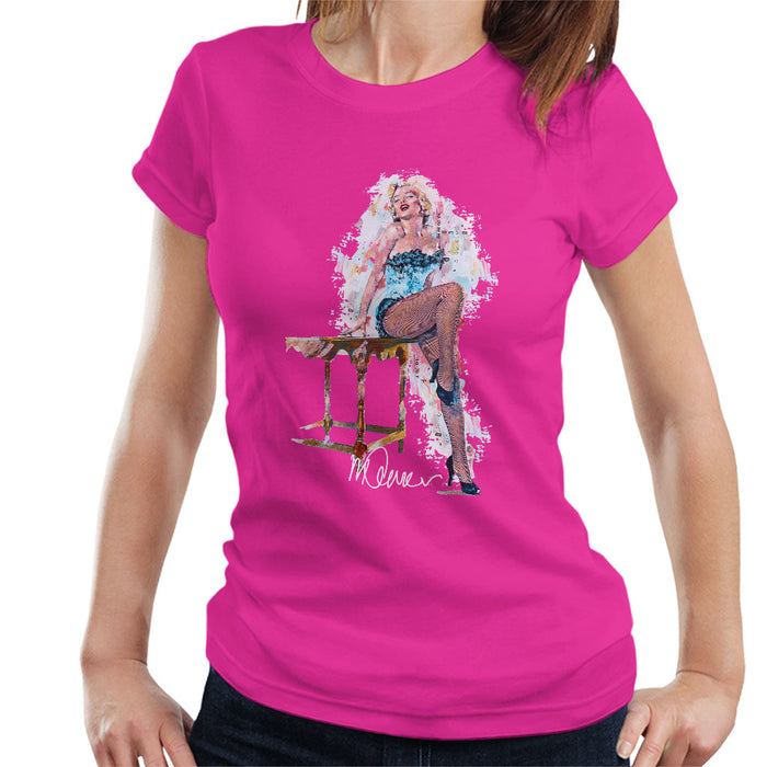 Sidney Maurer Original Portrait Of Marilyn Monroe Stockings Women's T-Shirt