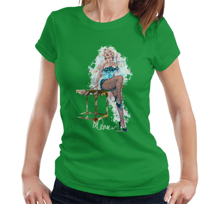 Sidney Maurer Original Portrait Of Marilyn Monroe Stockings Women's T-Shirt