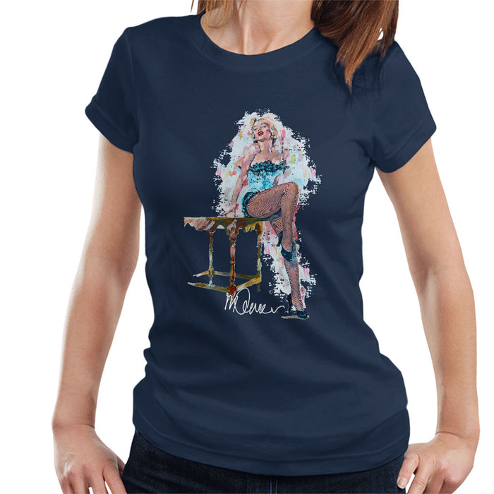 Sidney Maurer Original Portrait Of Marilyn Monroe Stockings Women's T-Shirt