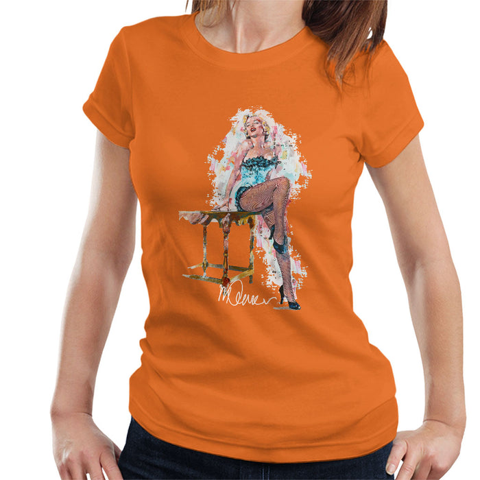 Sidney Maurer Original Portrait Of Marilyn Monroe Stockings Women's T-Shirt