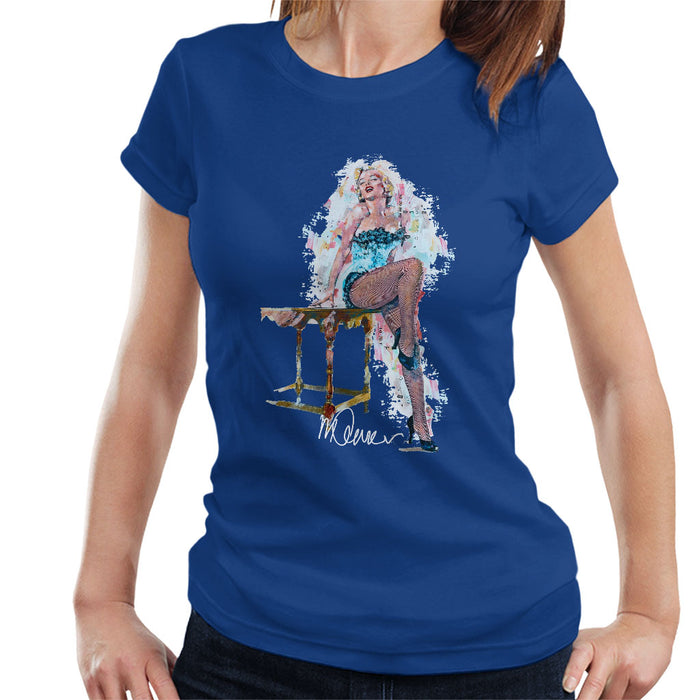 Sidney Maurer Original Portrait Of Marilyn Monroe Stockings Women's T-Shirt
