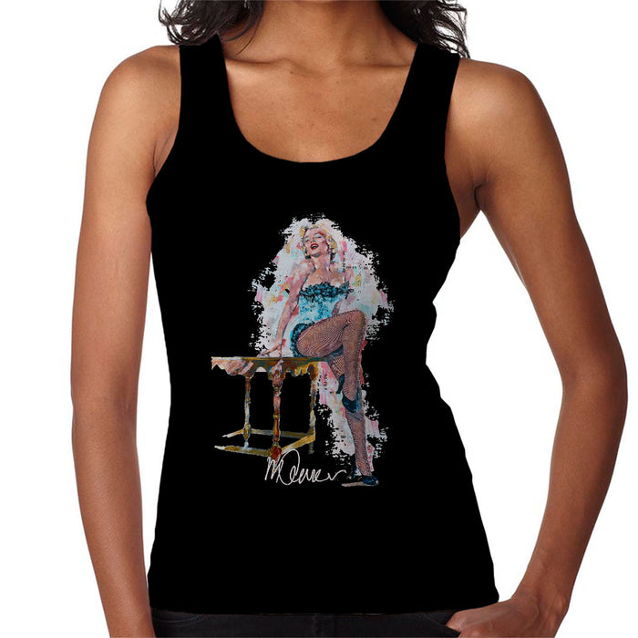 Sidney Maurer Original Portrait Of Marilyn Monroe Stockings Women's Vest