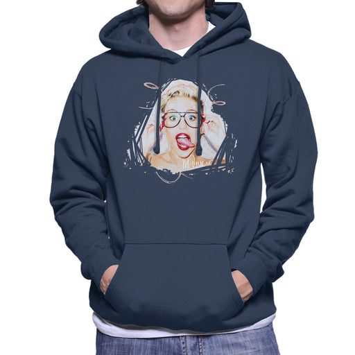 Sidney Maurer Original Portrait Of Miley Cyrus Men's Hooded Sweatshirt